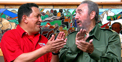 Chávez y Fidel, Fidel y Chávez, dos hombres, dos comandantes, dos guerreros eternos. Foto: Calixto N. Llanes