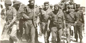 Fidel en la primera línea de combate