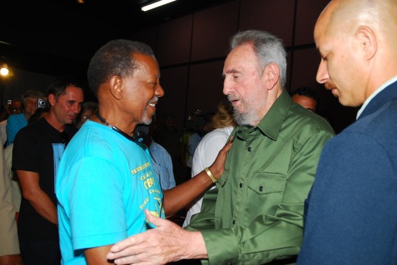 Fidel Castro y Lucius Walker en La Habana