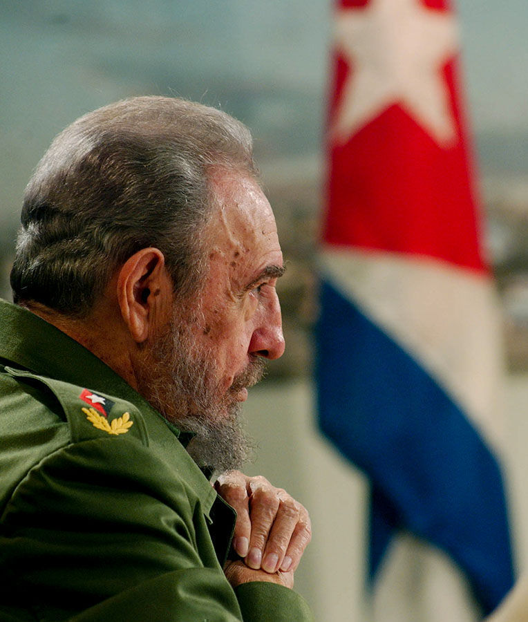 Fidel en la Mesa Redonda. Foto: Ismael Francisco / Cubadebate / Archivo