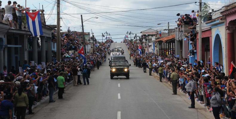 Caravana de la Libertad traslada los restos del Comandante en Jefe Fidel Castro Ruz