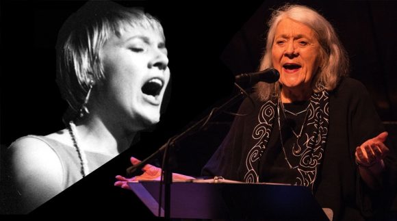 La cantante estadounidense de folk, blues y jazz Barbara Dane estuvo entre las participantes en el concierto en línea. Foto: KPFA