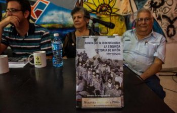Presentación del libro La indemnización. La Segunda Victoria de Girón, de los autores Eugenio Suárez y Acela A. Caner (Foto: Marcelino Vázquez/ ACN)