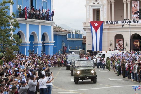 Caravana de la Libertad que traslada las cenizas de Fidel Castro Ruz