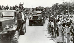 El pueblo angolano acudió a despedir a los hermanos cubanos.