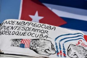 Caravana contra el bloqueo en La Habana Foto: Ariel Cecilio Lemus