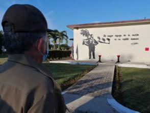Inauguración de obra artística dedicada a Fidel Castro como parte de las actividades por el aniversario 60 de la Defensa Civil. Foto: Andy Jorge Blanco/Cubadebate