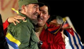 Chávez y Fidel. Foto: Archivo