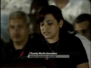 Susely Morfa González, Primera Secretaria de la Unión de Jóvenes Comunistas