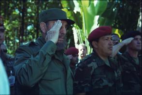 Fidel Castro y Hugo Chávez en Venezuela, 2000