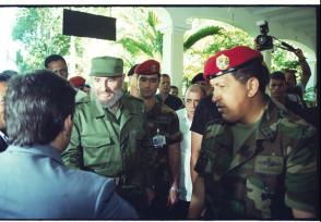 Fidel Castro y Hugo Chávez en Venezuela, 2000