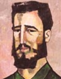 Fidel pintado por Guayasamín