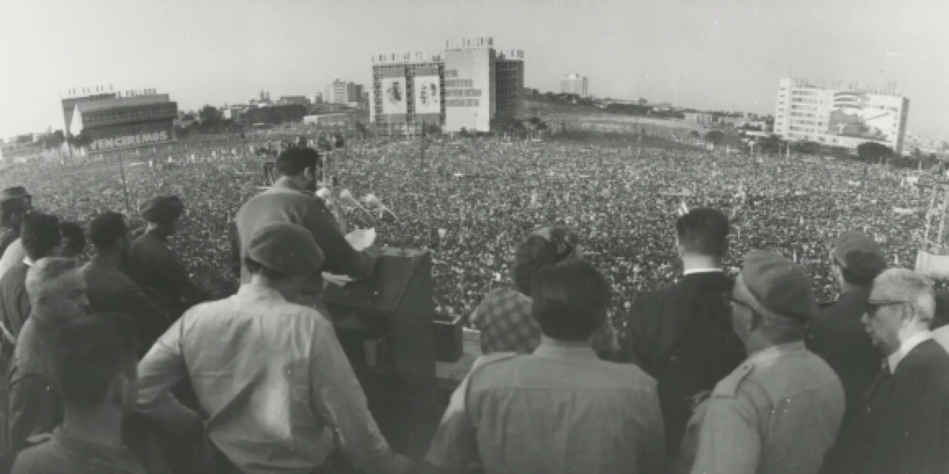 Durante la Segunda Declaración de La Habana, en la Plaza de la Revolución José Martí, 4 de febrero de 1962.