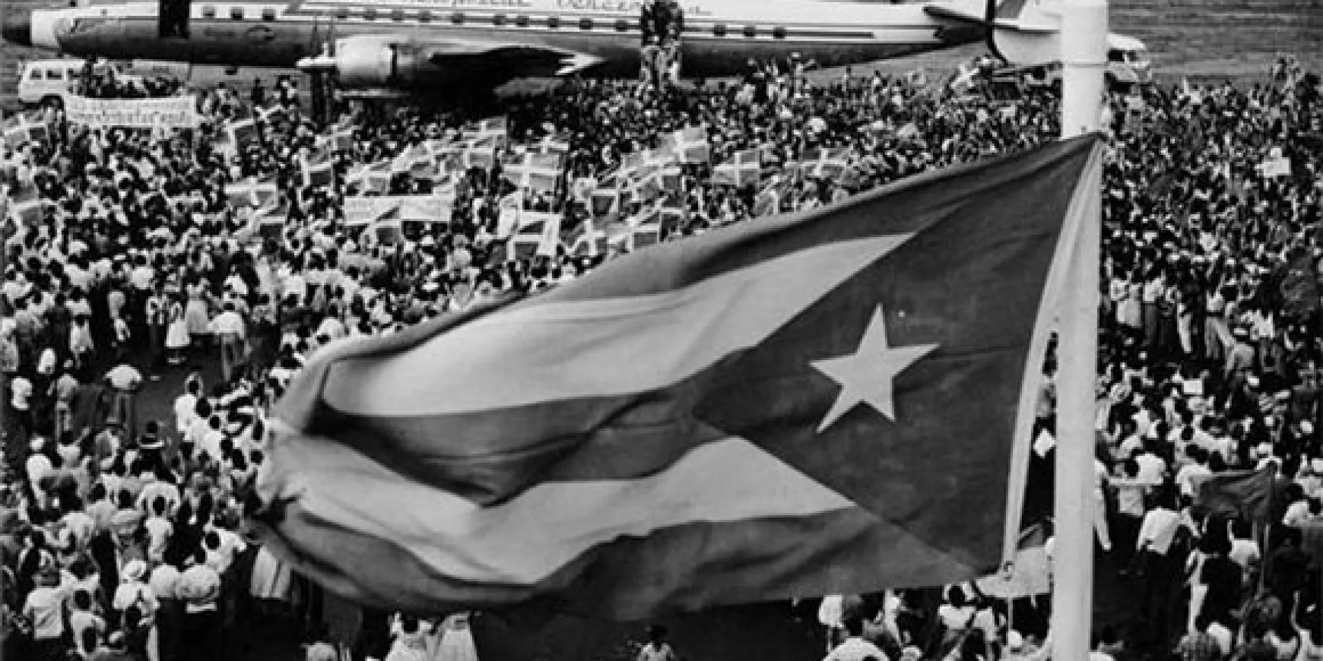Fidel llega a Venezuela, enero de 1959. Foto: Fidel Soldado de las Ideas.