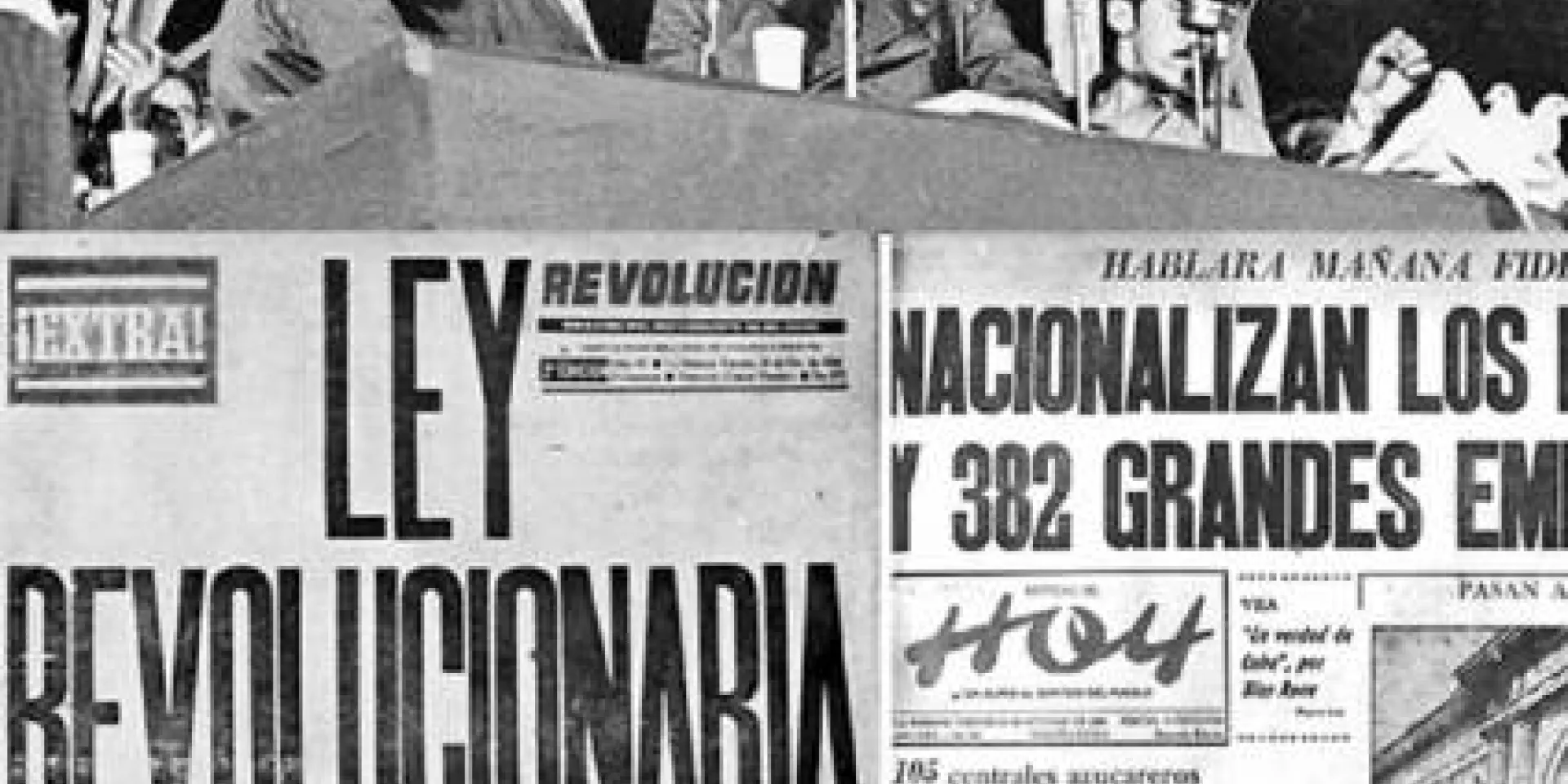 Al clausurar el I Congreso Latinoamericano de Juventudes, en el Estadio del Cerro, Fidel anuncia la nacionalización de empresas estadounidenses radicadas en Cuba Autor: Juventud Rebelde