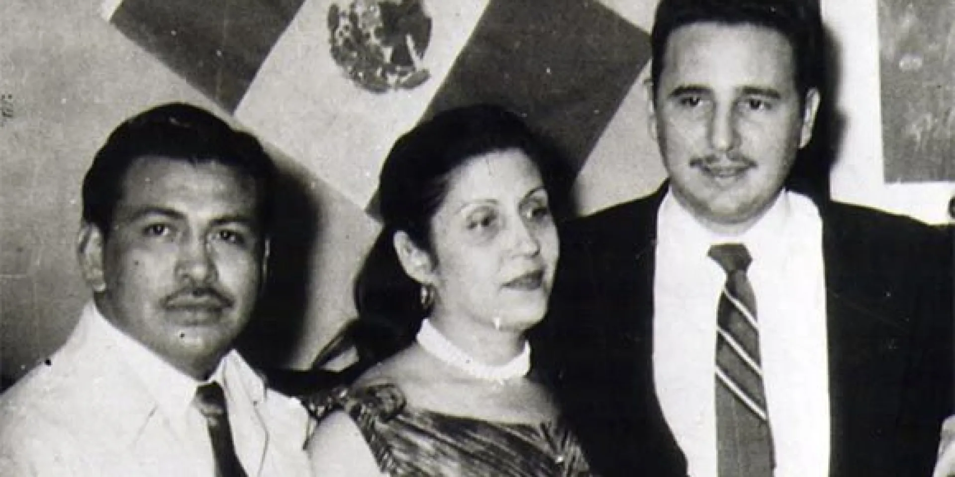 Arsacio Vanegas; María Antonia González, quien fue el vínculo entre la familia Vanegas y los revolucionarios cubanos, y Fidel Castro.