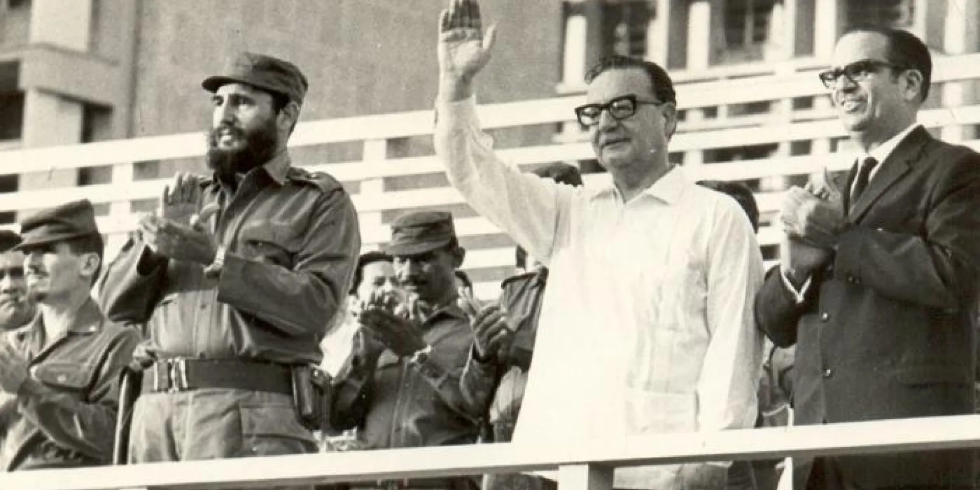 Fidel junto a Allende durante su visita a Cuba, en 1972. Foto: Mario Ferrer 