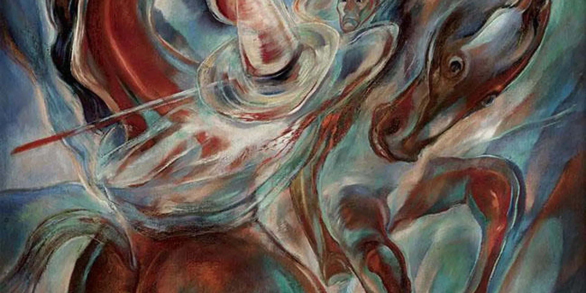 Obra Combate, de Carlos Enríquez.
