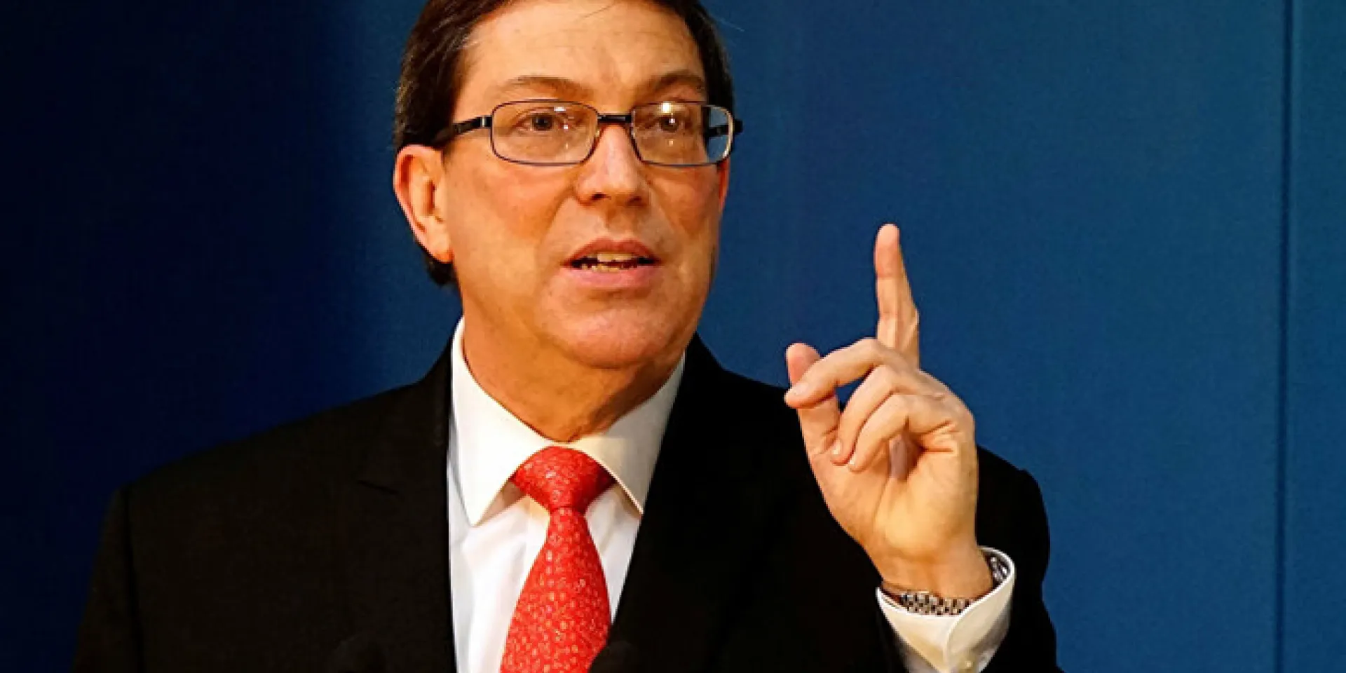 Rodríguez tildó de criminal al gobierno de EE.UU. Foto: Radio Bayamo.