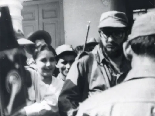 Fidel Castro en el aeropuerto de Camagüey, 1959.