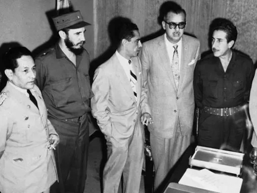 Fidel Castro durante su visita a Venezuela en 1959