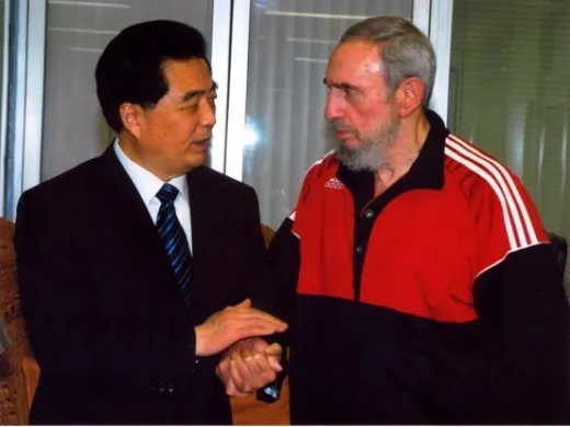 Fidel und Hu Jintao 