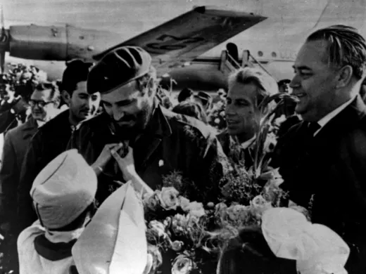 Fidel Castro en el aeropuerto de Krasnoyarsk Fidel Castro en el aeropuerto de Krasnoyarsk