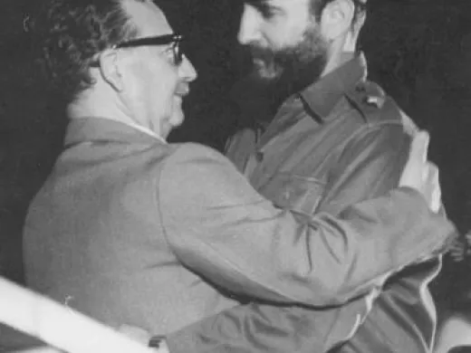 Fidel Castro and Salvador Allende