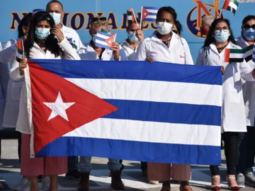 Regresa a Cuba brigada médica procedente de Emiratos Árabes Unidos. Foto: Omara García/ACN. Regresa a Cuba brigada médica procedente de Emiratos Árabes Unidos. Foto: Omara García/ACN.
