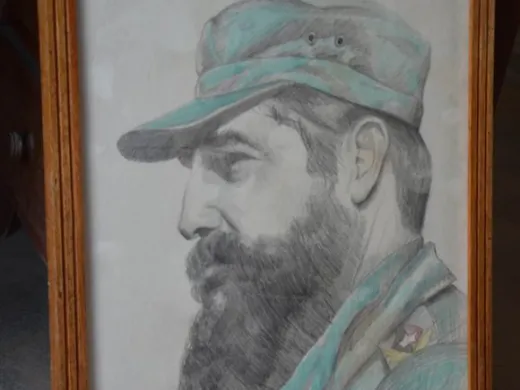 Cuadro que en su condición de Jefe de Estado recibiera, el Líder Histórico de la Revolución Cubana Fidel Castro Ruz, integra los fondos del Museo Palacio de Junco de Matanzas, Cuba, el 24 de mayo de 2019. Foto: Yenli LEMUS DOMÍNGUEZ/ ACN. Cuadro que en su condición de Jefe de Estado recibiera, el Líder Histórico de la Revolución Cubana Fidel Castro Ruz, integra los fondos del Museo Palacio de Junco de Matanzas, Cuba, el 24 de mayo de 2019. Foto: Yenli LEMUS DOMÍNGUEZ/ ACN.