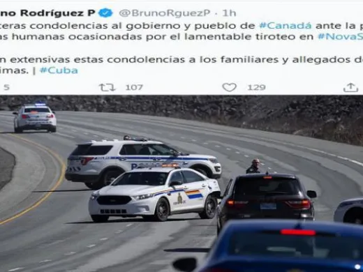 El ministro de Relaciones Exteriores de Cuba, Bruno Rodríguez Parilla, trasladó las condolencias al Gobierno y al pueblo de Canadá. Foto: PL. El ministro de Relaciones Exteriores de Cuba, Bruno Rodríguez Parilla, trasladó las condolencias al Gobierno y al pueblo de Canadá. Foto: PL.