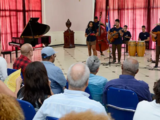 Actuación del Septeto de la Escuela Nacional de Música. Foto: Abel Rojas Barallobre