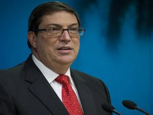 Rodríguez explica por qué son genocidas las medidas de Washington. Foto: Archivo