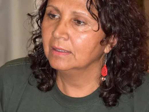 Gilma Gómez Oliveros, coordinadora de la comitiva, expuso que el objetivo de quienes integran la delegación es ofrecer un mensaje de gratitud a los cubanos por sus esfuerzos en los diálogos de paz. Foto: (cortesía ICAP), Karoly Emerson Gilma Gómez Oliveros, coordinadora de la comitiva, expuso que el objetivo de quienes integran la delegación es ofrecer un mensaje de gratitud a los cubanos por sus esfuerzos en los diálogos de paz. Foto: (cortesía ICAP), Karoly Emerson