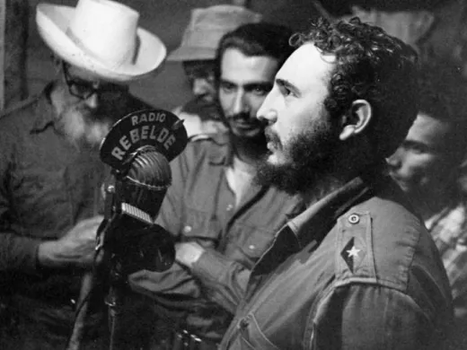 Fidel en Radio Rebelde.