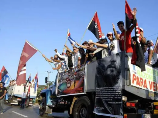 La Caravane de la liberté à son arrivée à Ciego de Avila, avant de poursuivre sa route vers la ville de Las Tunas. Photo: Pastor Batista La Caravane de la liberté à son arrivée à Ciego de Avila, avant de poursuivre sa route vers la ville de Las Tunas. Photo: Pastor Batista