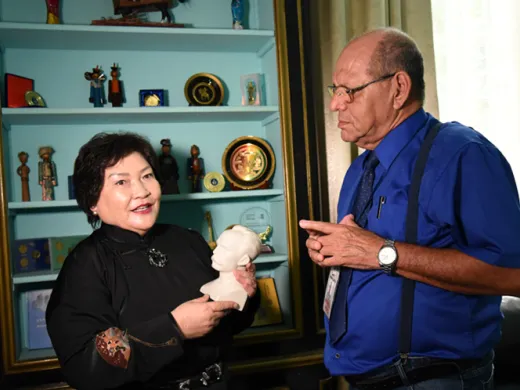 La diplomática destacó que Cuba fue el primer país del continente americano que estableció una realción diplomática con Mongolia. Foto: Prensa Latina La diplomática destacó que Cuba fue el primer país del continente americano que estableció una realción diplomática con Mongolia. Foto: Prensa Latina