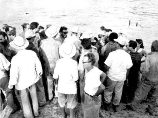 Fidel Castro en la Ciénaga de Zapata