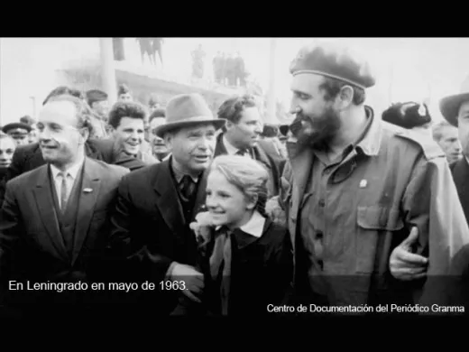 Fidel en la ciudad de Leningrado Fidel en la ciudad de Leningrado