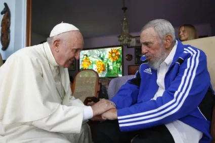 fidel y el Papa Francisco