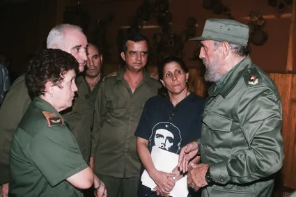 fidel en pinar del rio_huracan isidro