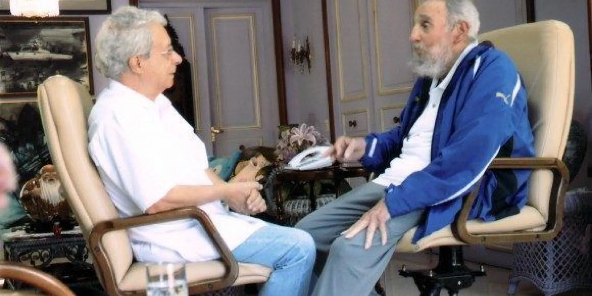 En La Habana, Fidel y Frei Betto el domingo 16 de febrero de 2014.