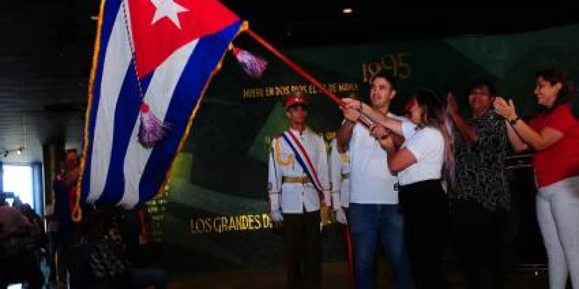 Representación cubana al 18vo. Congreso Latinoamericano y Caribeño de Estudiantes. Autor: Ricardo Tamayo Pérez
