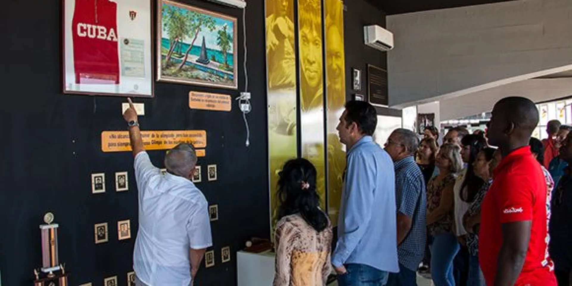 La exposición tendrá carácter permanente desde el día de hoy. Próximanente la podrán disfrutar los deportistas cubanos que participarán en los Juegos Olímpicos de Tokio. Foto: Abel Padilla/Cubadebate.