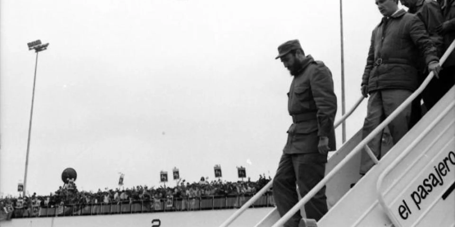 Fidel llegó a Perú el 4 de diciembre de 1971, en una escala de su viaje de regreso de una gira por Chile. Foto: Jorge Oller