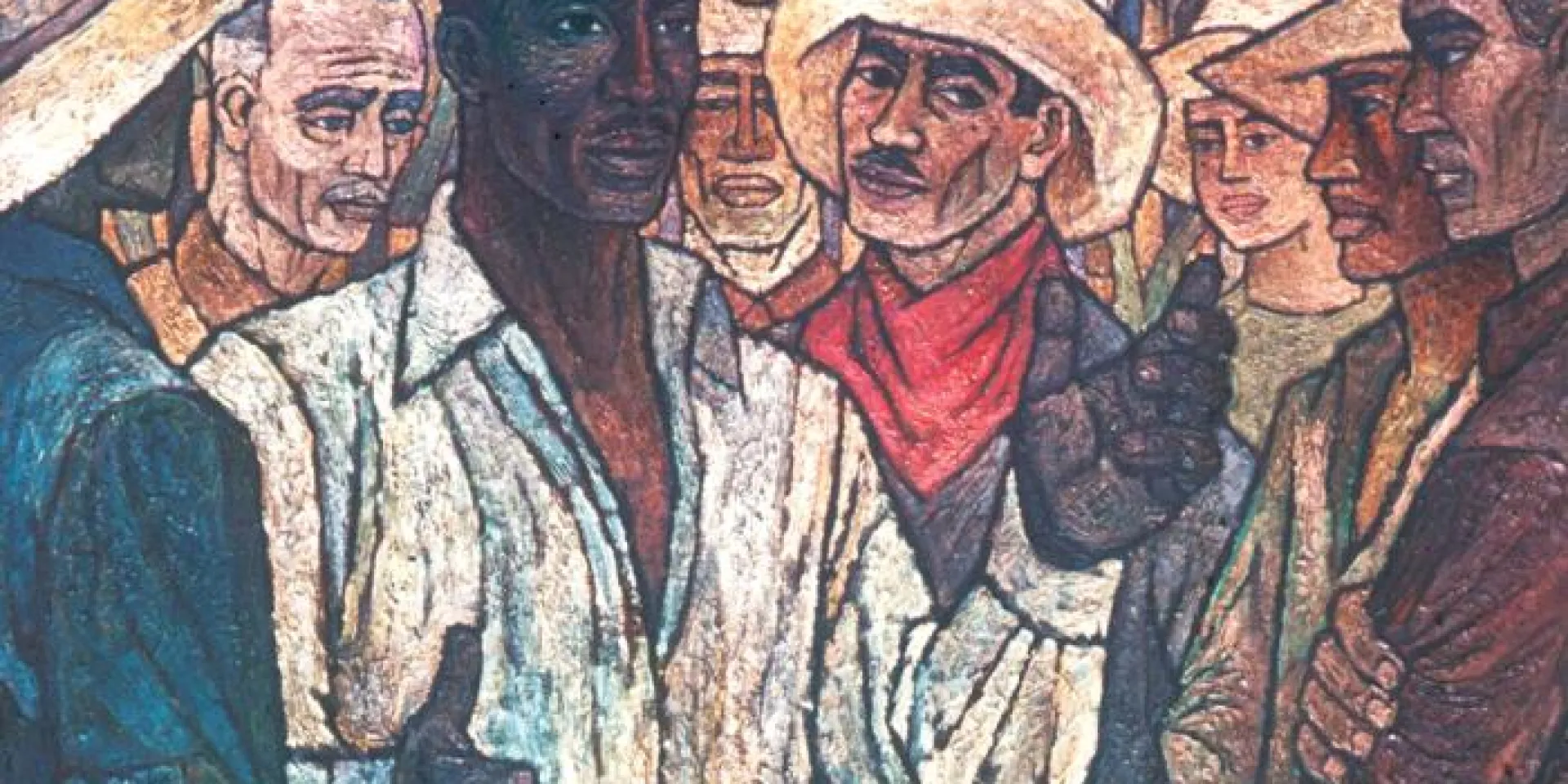 Contra el asesinato del gran líder de los azucareros se alzó la voz de los universitarios, entre ellos, Fidel. Óleo del artista visual Adigio Benítez