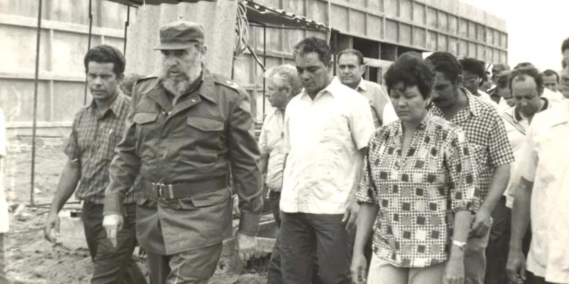 Fidel y su lado Ana María. Foto: Otilio Rivero Delgado/Adelante/Archivo