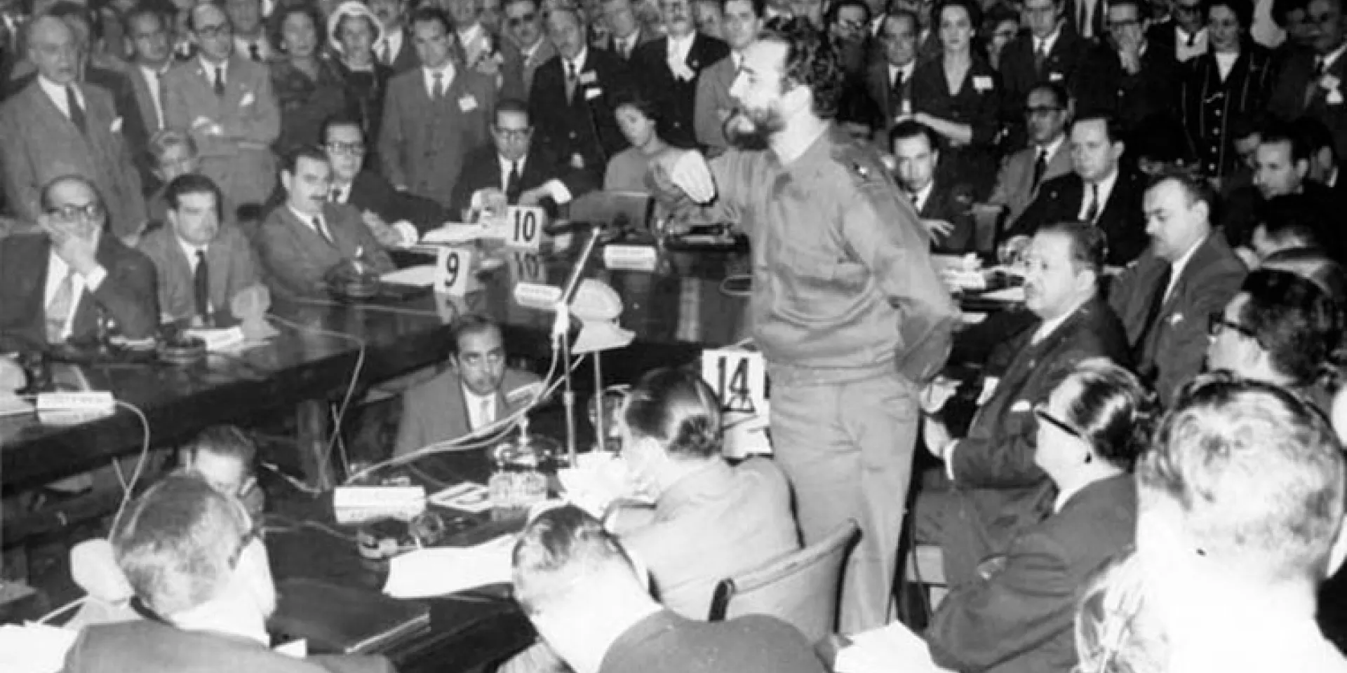 El 2 de mayo de 1959 Fidel habló ante el Consejo Económico de los 21, en Buenos Aires, Argentina. (Foto: Tomada de Internet)