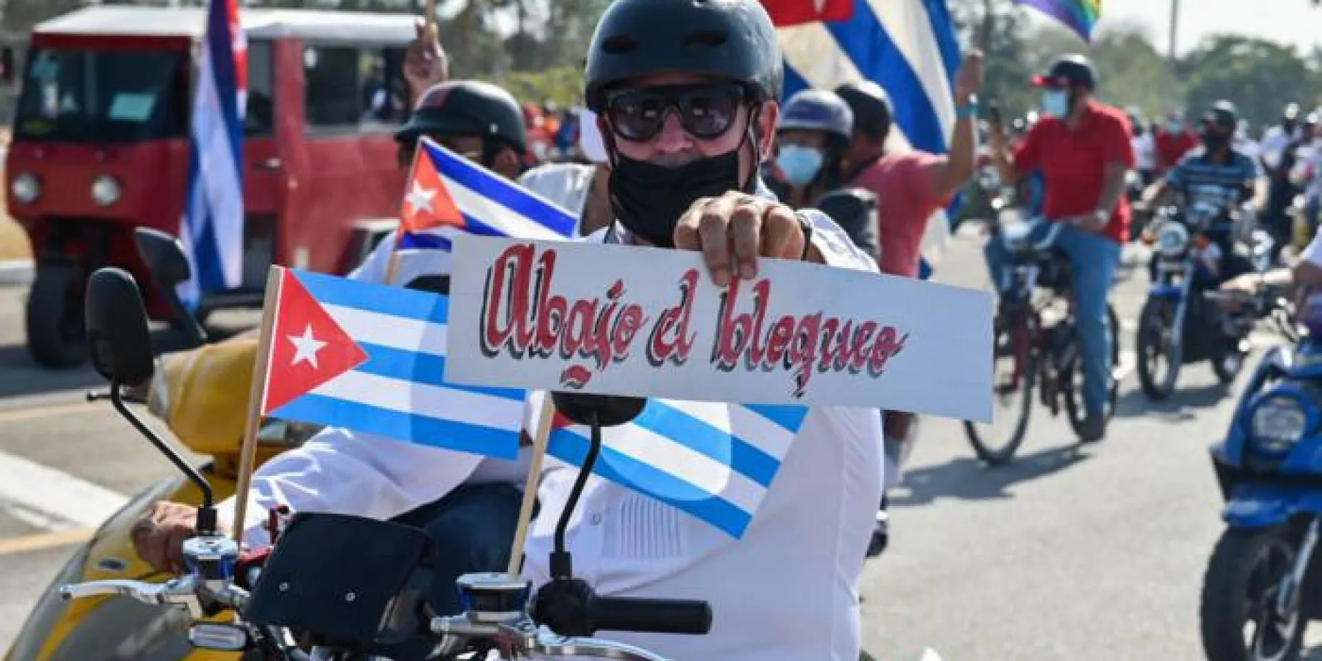 Caravane contre le blocus à Villa Clara. Photo: Granma