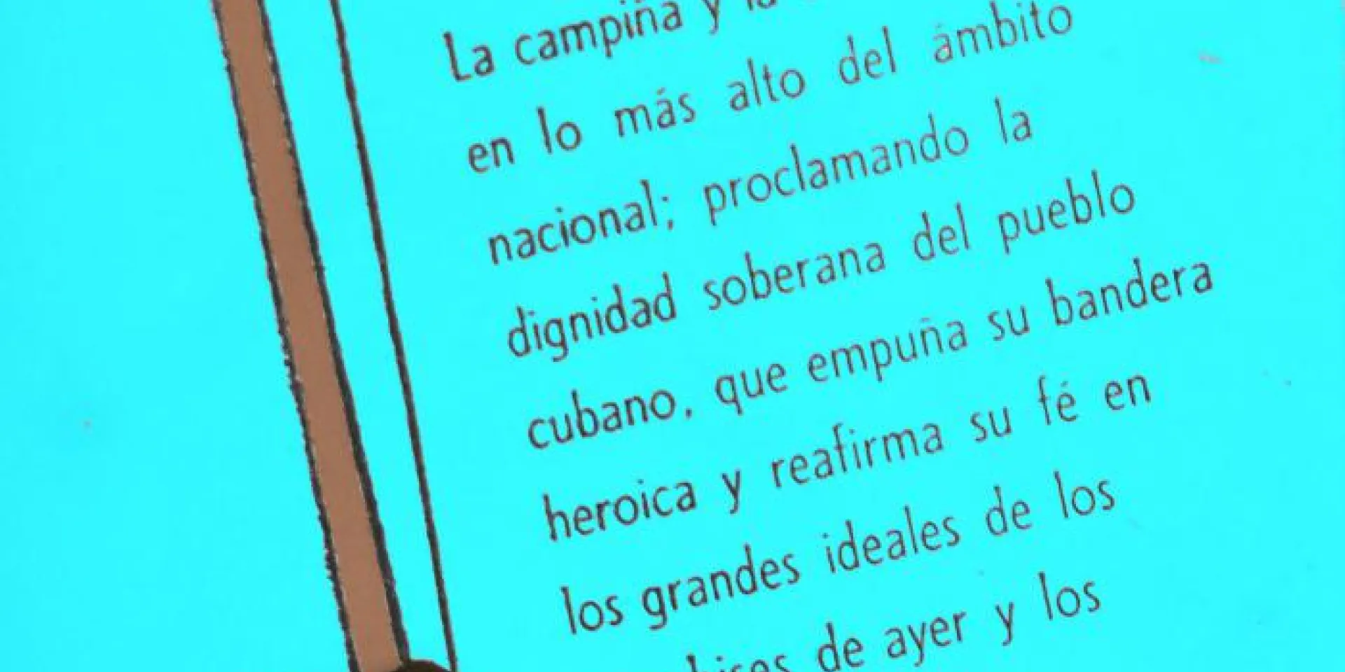 Cartel publicado en el periódico Revolución, en julio de 1960